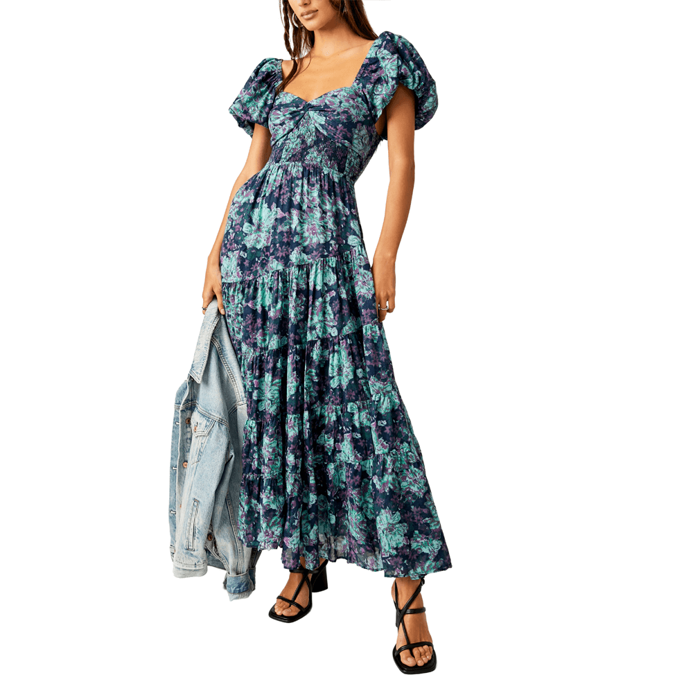 Free People Sundrenched Short Sleeve Maxi Dress Jarrolds Norwich
